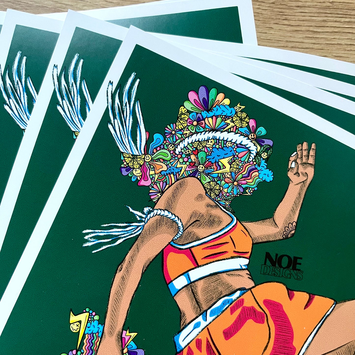 Sharp Knee Girl Print