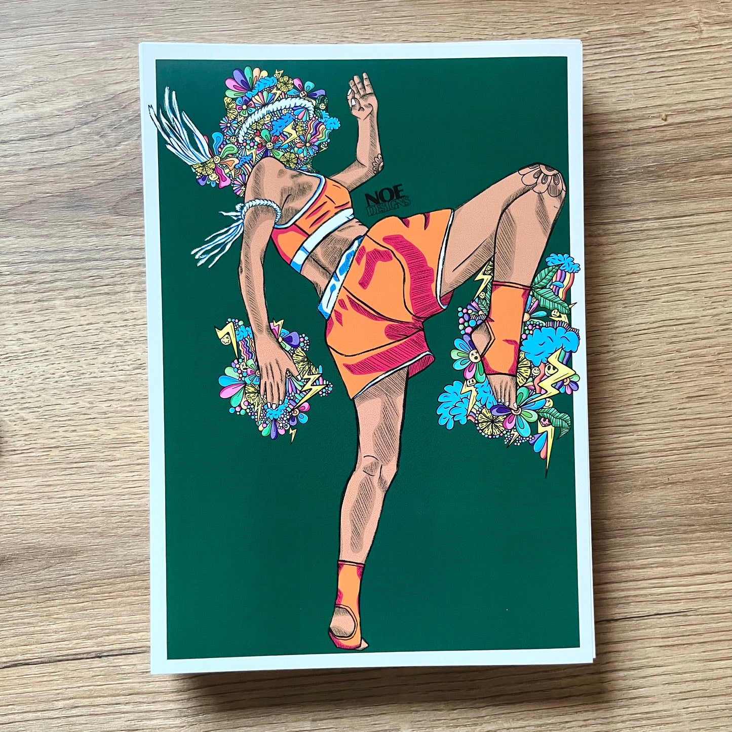 Sharp Knee Girl Print