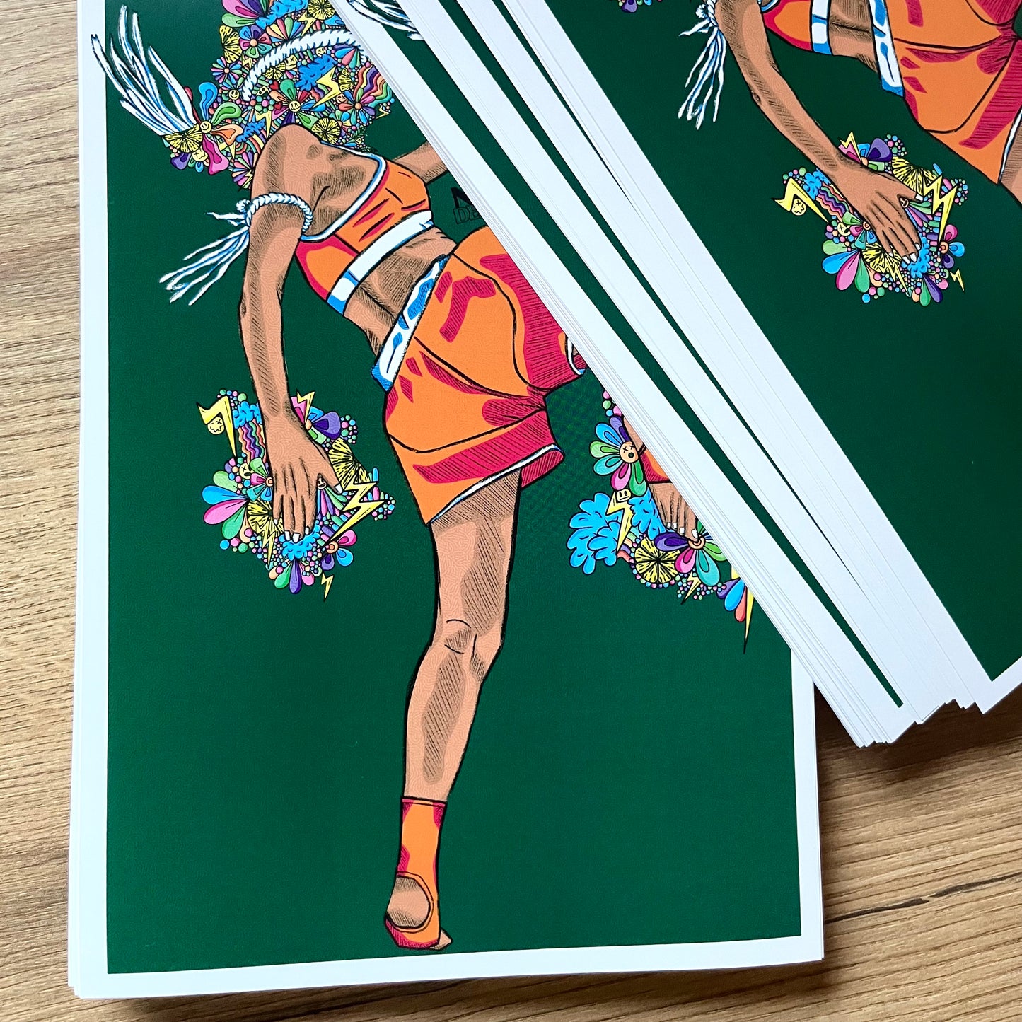 Sharp Knee Girl Print