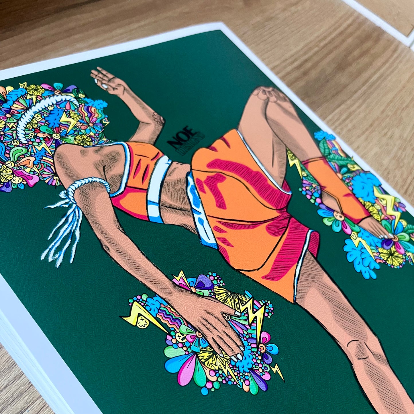 Sharp Knee Girl Print