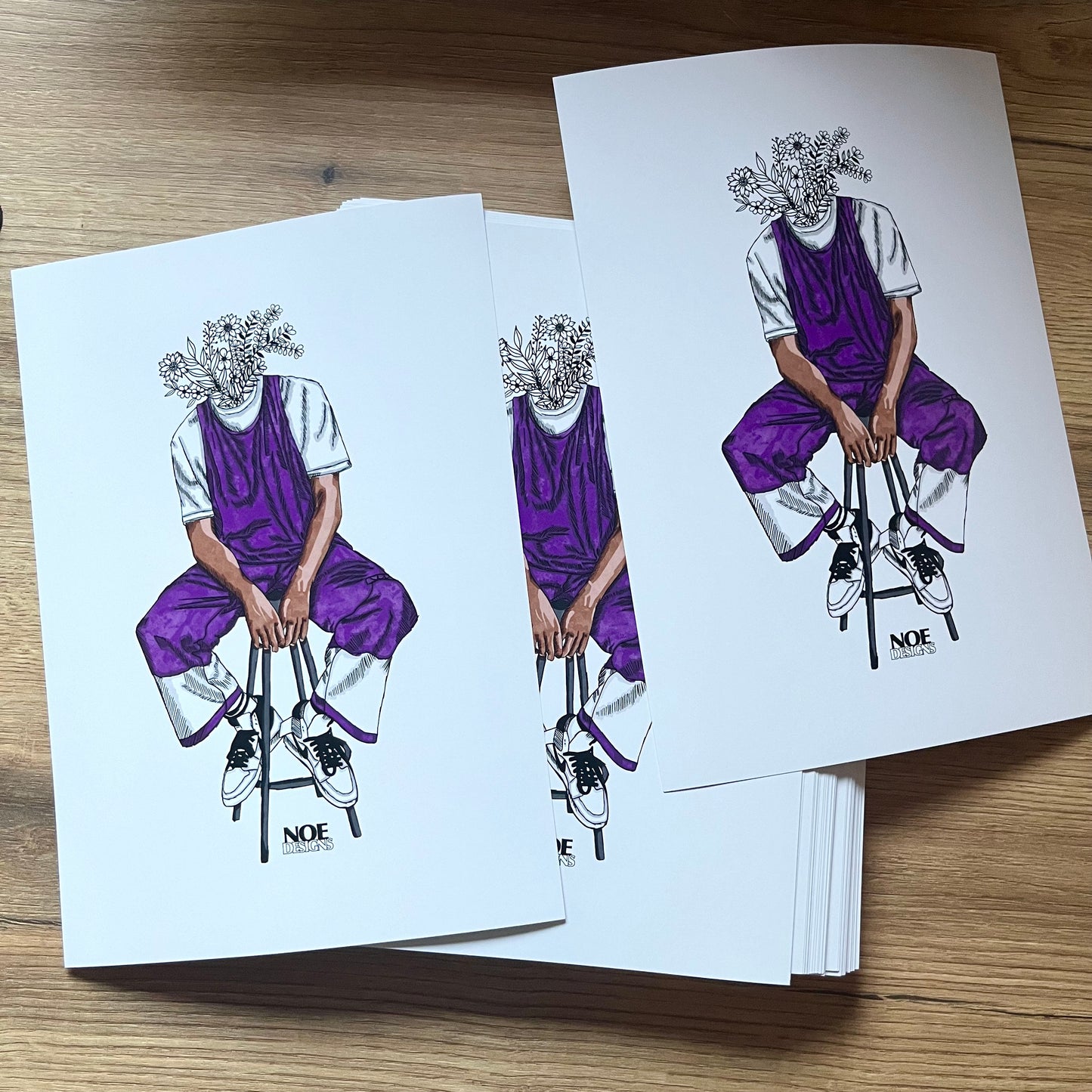 Flowers In My Head Print