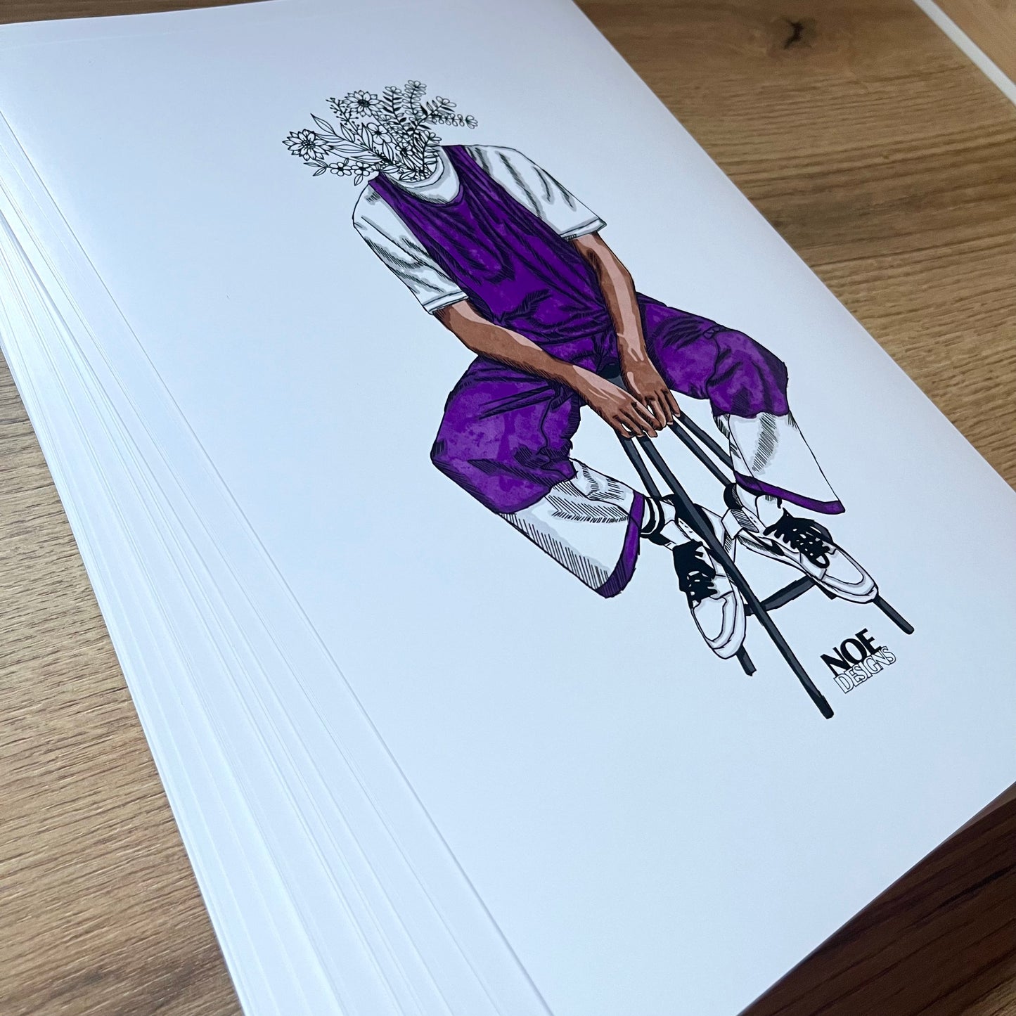 Flowers In My Head Print