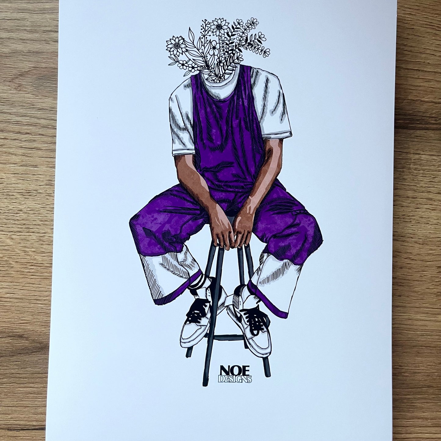 Flowers In My Head Print